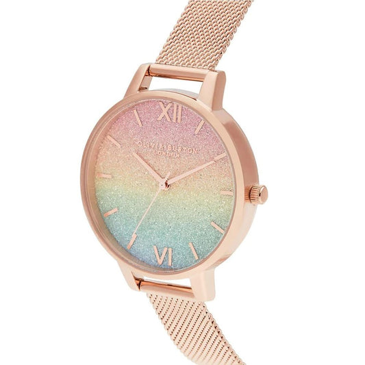 Olivia Burton Armbanduhr mit mehrfarbigem Edelstahlgehäuse