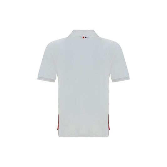 Thom Browne Weißes Baumwoll-Poloshirt