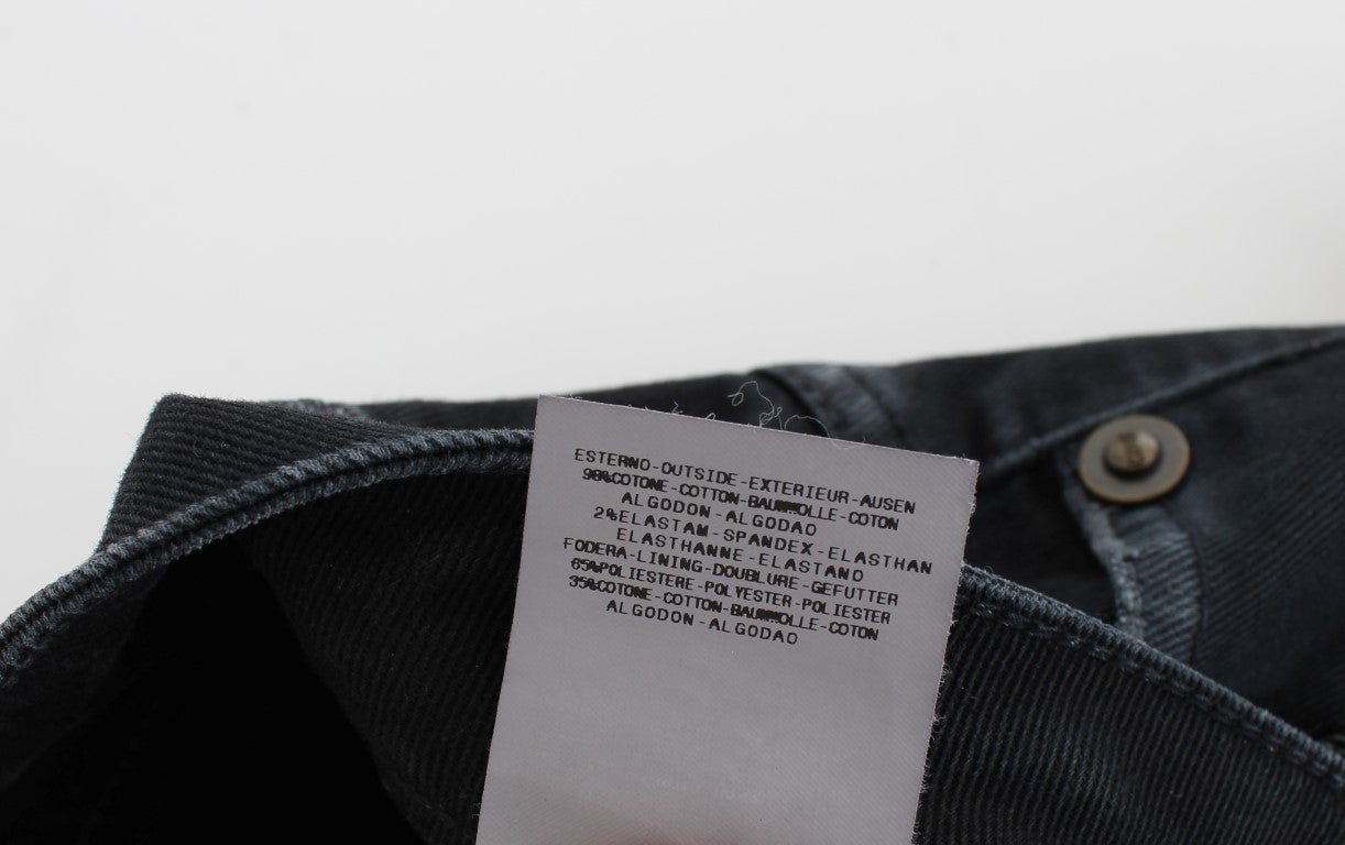 Cavalli – Blaue Baggy-Relax-Jeans aus Baumwollstretch