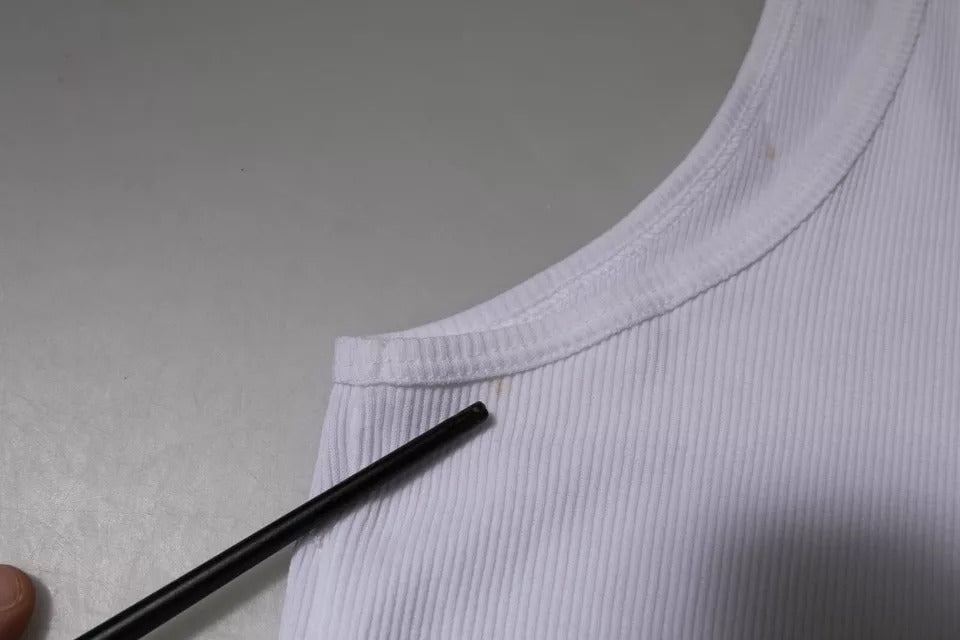 Dolce & Gabbana – Ärmelloses Tank-T-Shirt aus weißer Baumwolle mit Rundhalsausschnitt