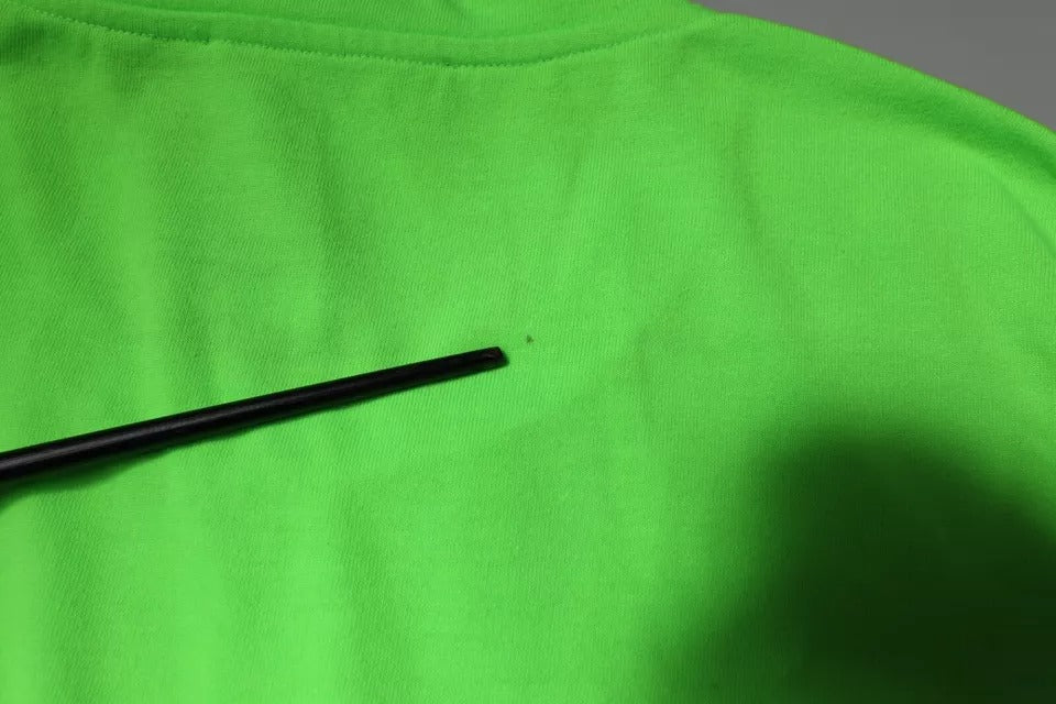 Dolce & Gabbana – Grünes T-Shirt aus Polyester mit Rundhalsausschnitt und Logo