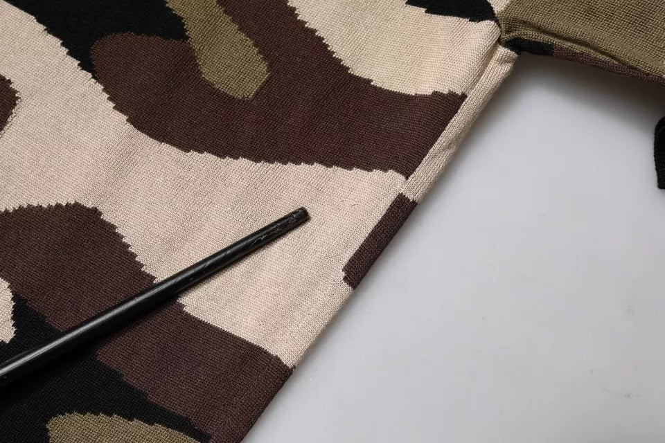 Dolce & Gabbana – Mehrfarbiges Poloshirt mit Camouflage-Kragen