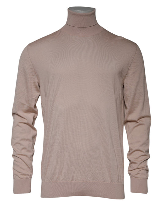 Dolce & Gabbana Beige Kaschmir Rollkragenpullover