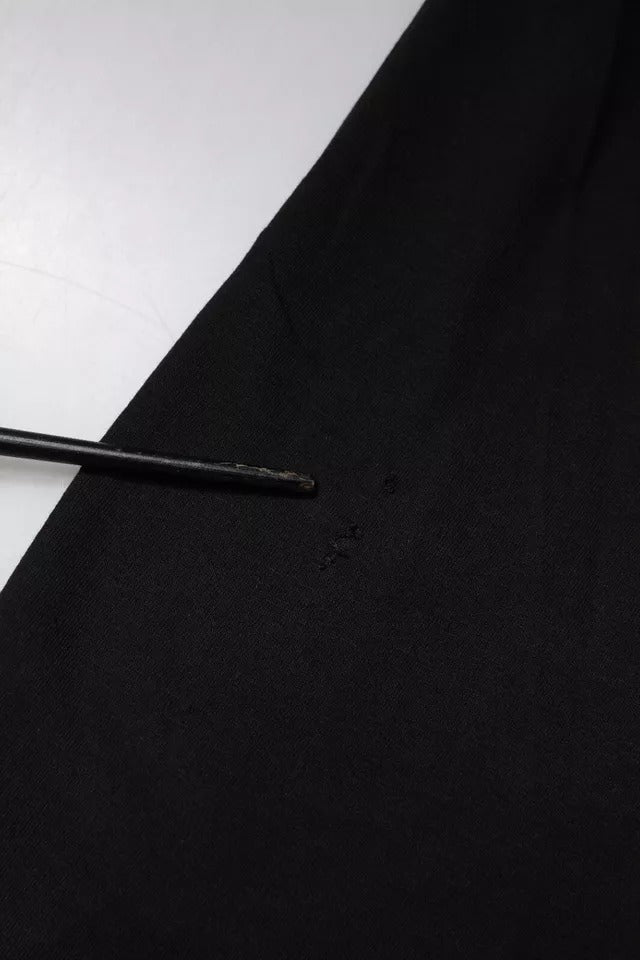 Dolce & Gabbana – Schwarzes, kurzärmliges Baumwoll-T-Shirt mit Logo-Print