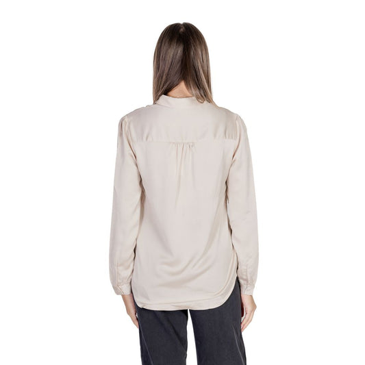 Vila Clothes – Goldene Polyesterbluse