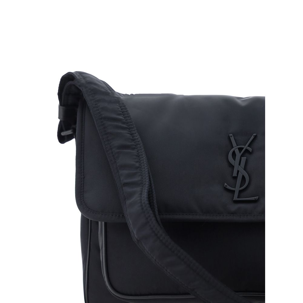 Saint Laurent Schultertasche aus schwarzem Polyamid