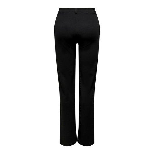 Jacqueline De Yong Black Elastane Casual Pants