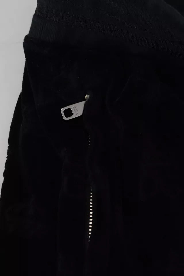 Dolce & Gabbana – Schwarze Skinny-Jogginghose aus Baumwolle