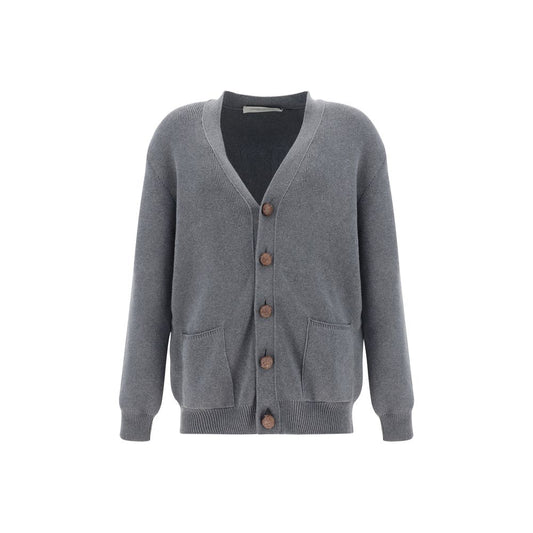 Golden Goose Graue Baumwoll-Strickjacke