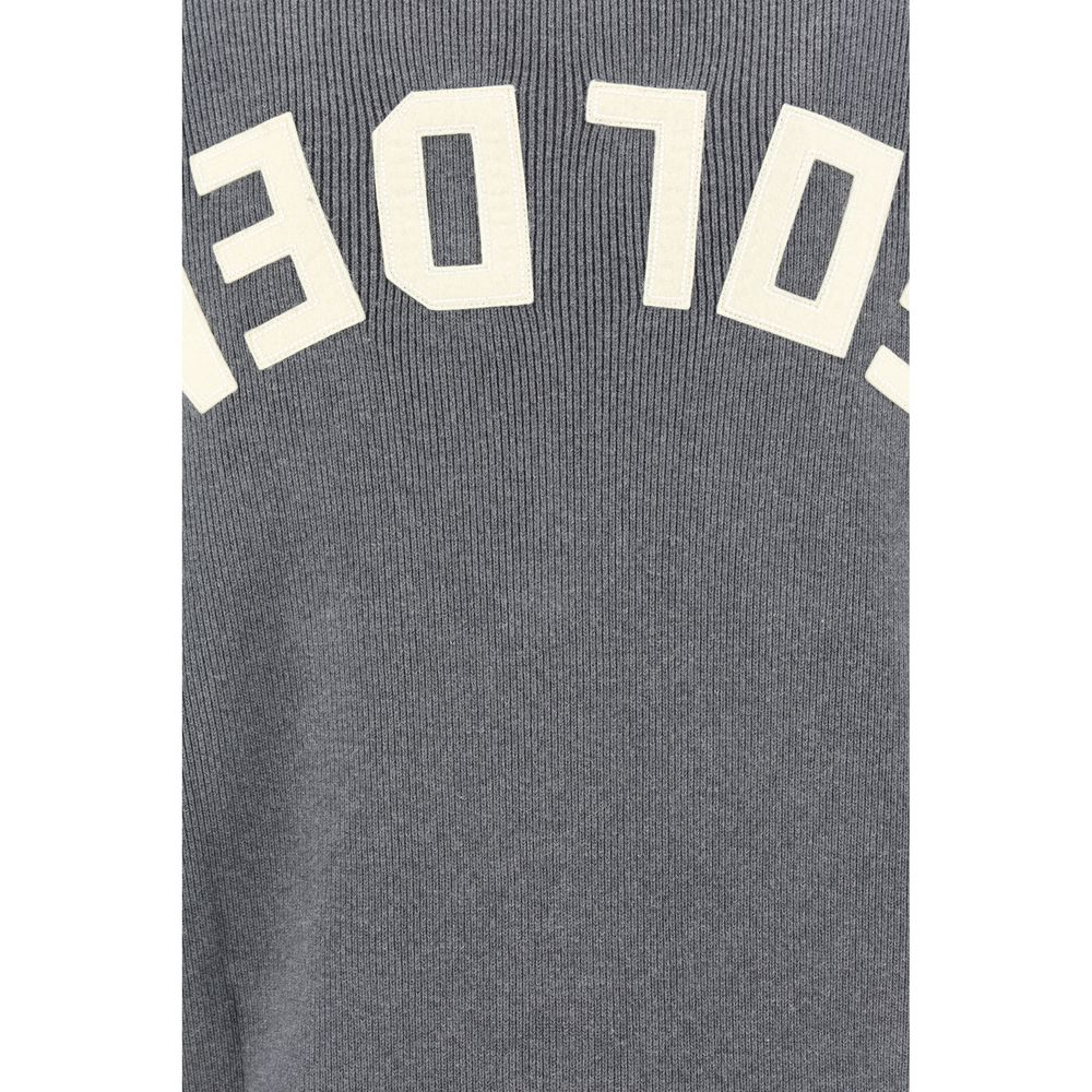 Golden Goose Graue Baumwoll-Strickjacke