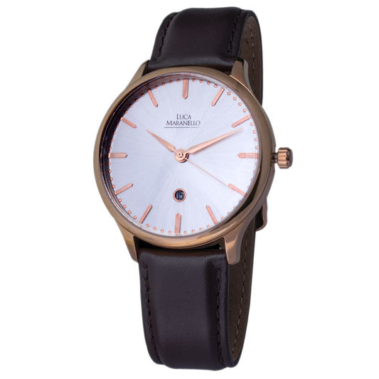 Luca Maranello Armbanduhr aus braunem Leder