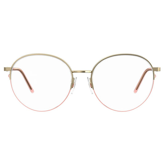 Love Moschino Roségoldfarbene Metallbrille (Gestell)
