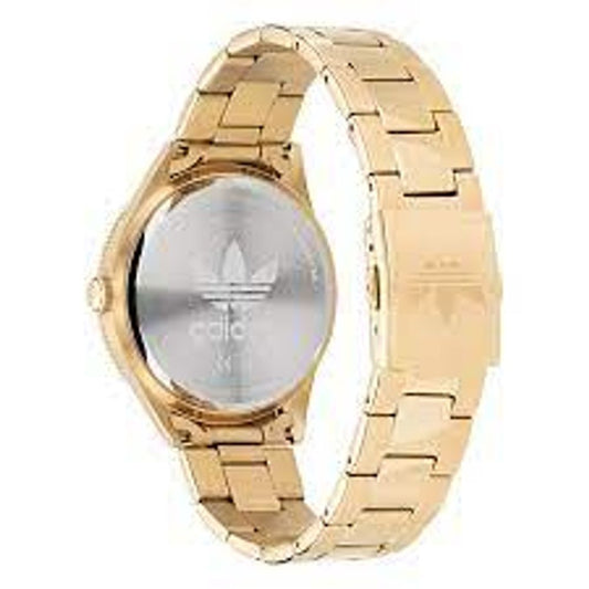 Adidas Uhr mit goldenem Edelstahlarmband
