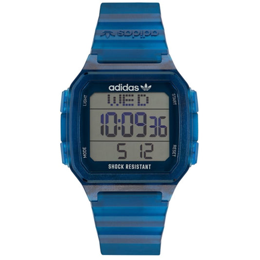 Adidas Blue Resin Digital Uhr