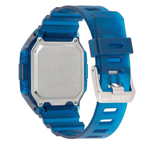 Adidas Blue Resin Digital Uhr
