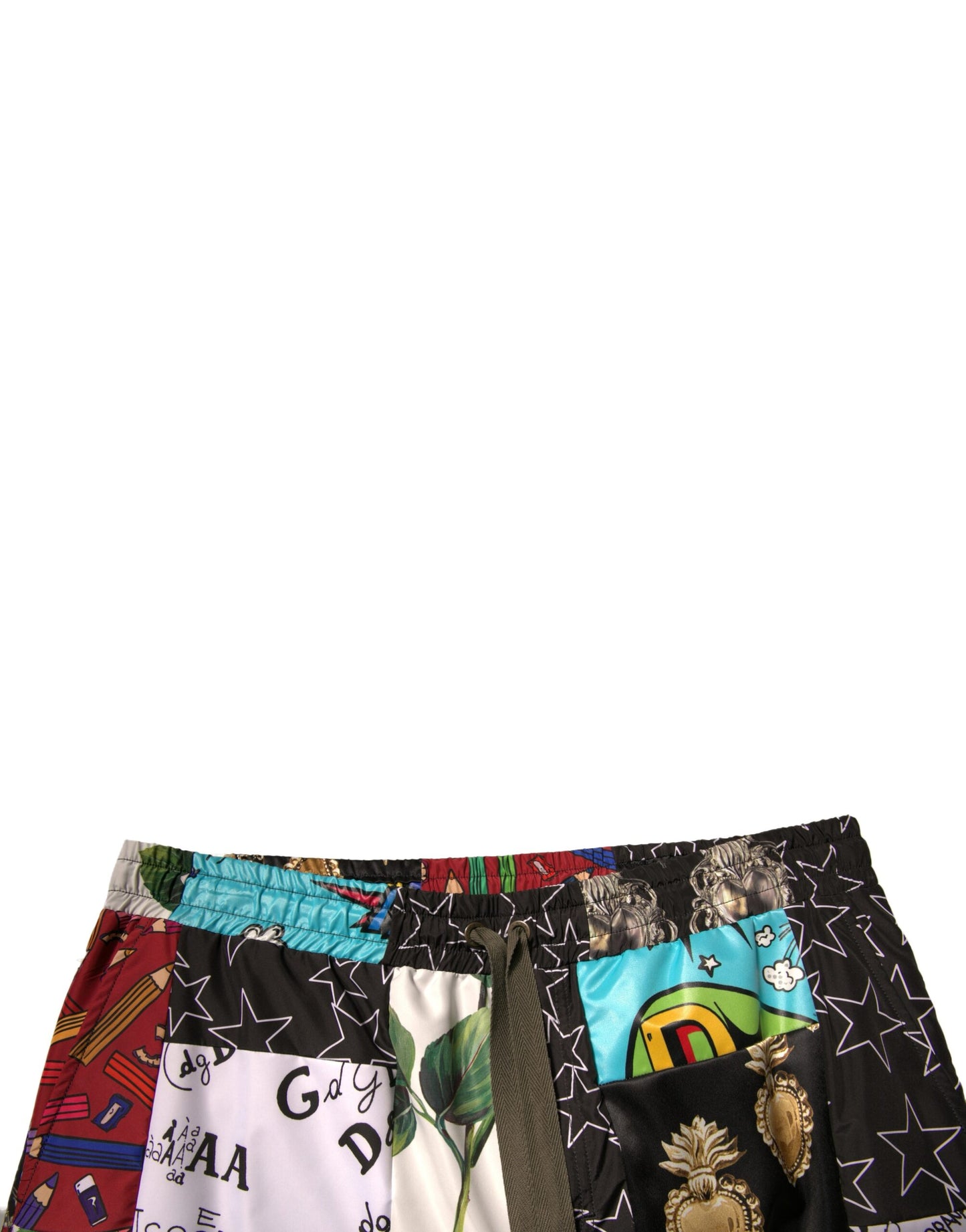 Dolce & Gabbana – Mehrfarbige Cargo-Bermudashorts im Patchwork-Stil
