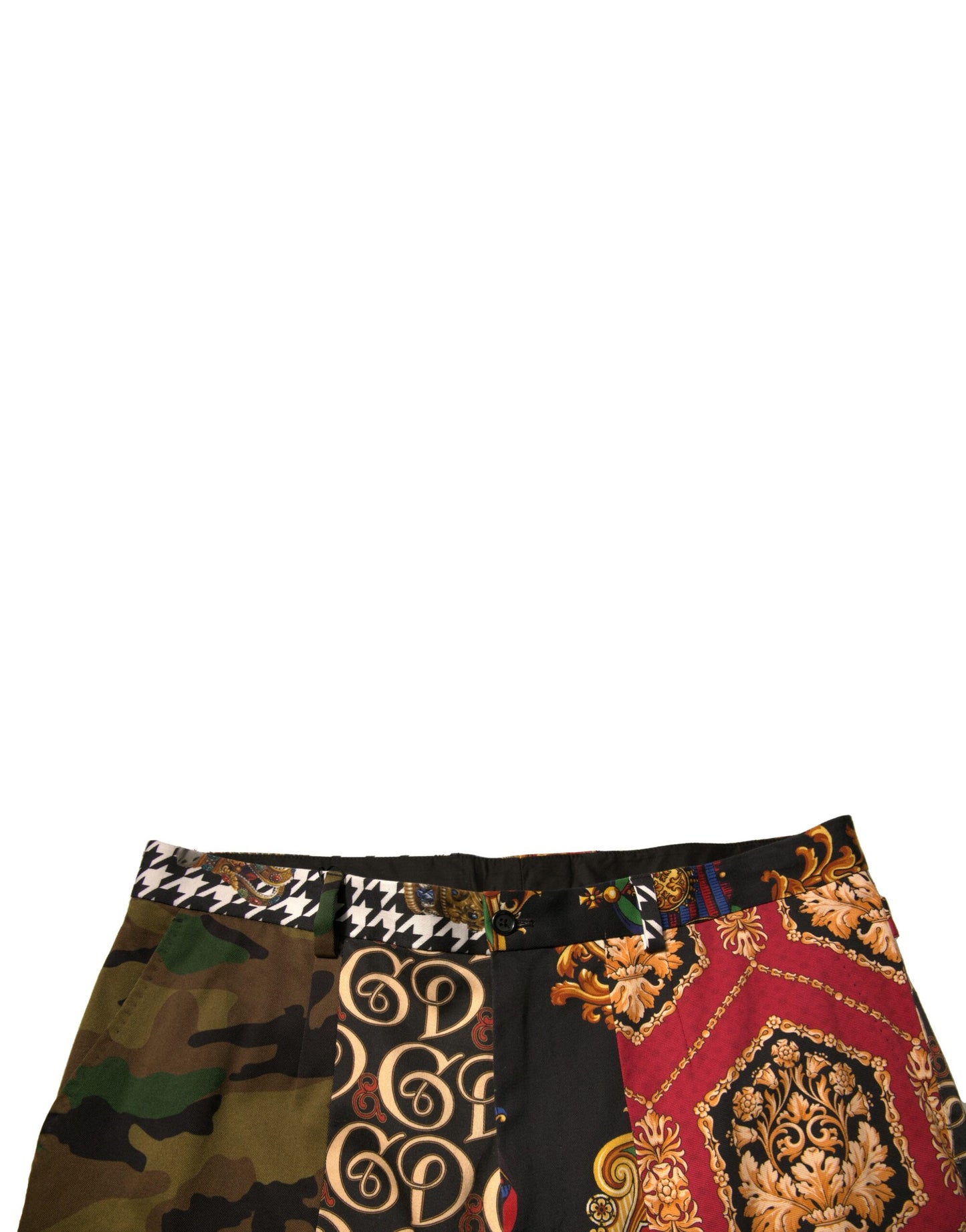 Dolce & Gabbana Mehrfarbige Patchwork-Anzughose für Herren