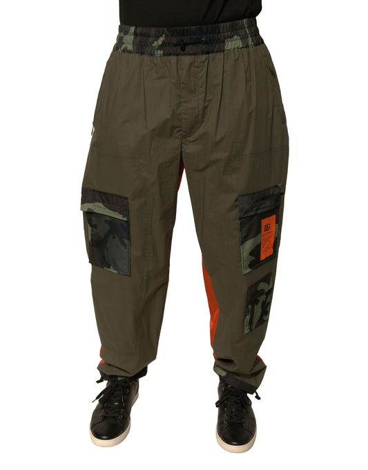 Dolce & Gabbana – Mehrfarbige Cargo-Jogginghose mit Camouflage-Muster