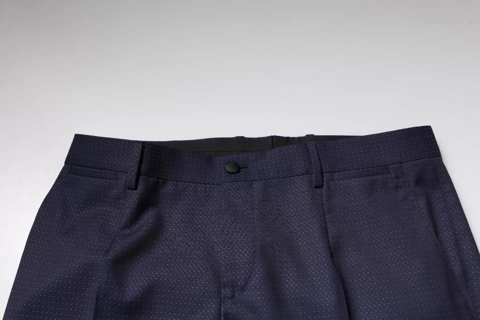 Dolce & Gabbana Dunkelblaue Anzughose aus Baumwolle für Herren