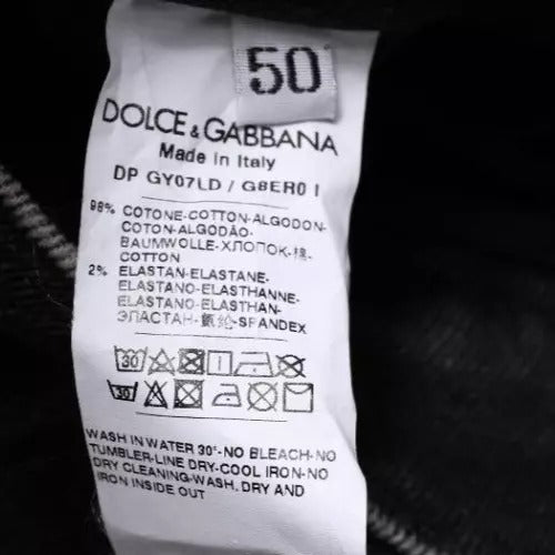 Dolce & Gabbana Schwarze Skinny-Jeans aus Baumwollstretch für Herren