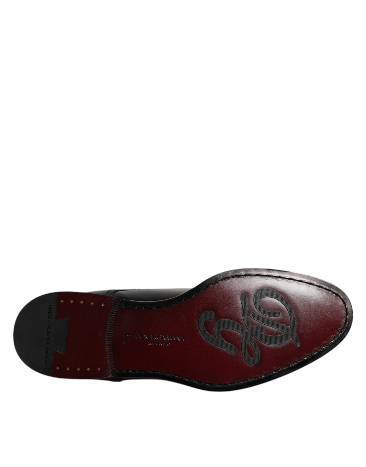 Dolce & Gabbana – Derby-Schnürschuhe aus schwarzem Kalbsleder mit Schnürung