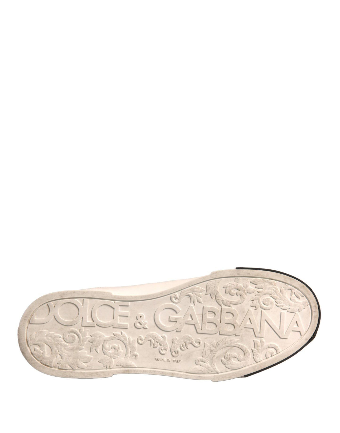 Dolce & Gabbana – Portofino-Sneakers aus weißem Leder mit Logo