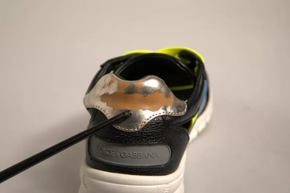 Dolce & Gabbana Mehrfarbige Wildleder Low Top Sneakers Schuhe