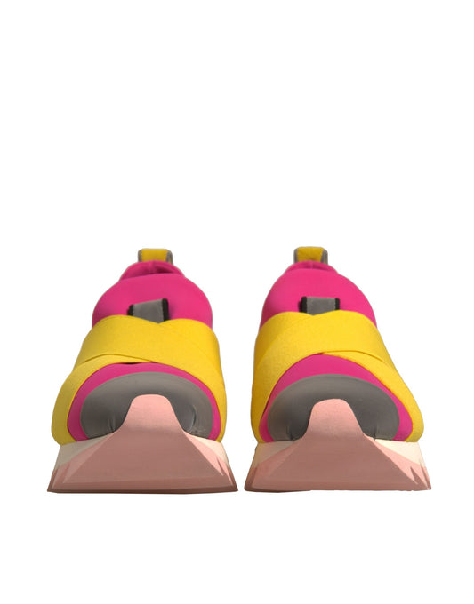 Dolce & Gabbana Mehrfarbige elastische Ibiza-Sneakers aus Neopren