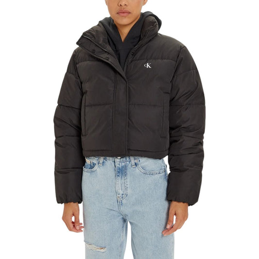 Calvin Klein Jeans – Schwarzer Polyestermantel
