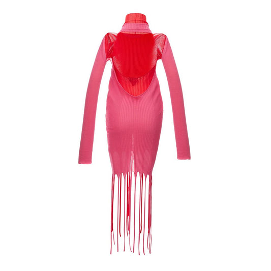 Bottega Veneta Rosa Baumwoll-Freizeitkleid