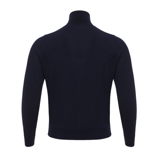 Colombo Blue Cashmere Turtleneck