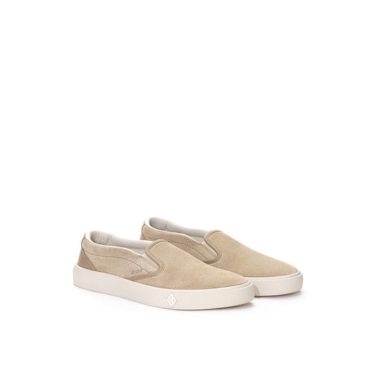 Dior Beige Leder Slipper Loafer