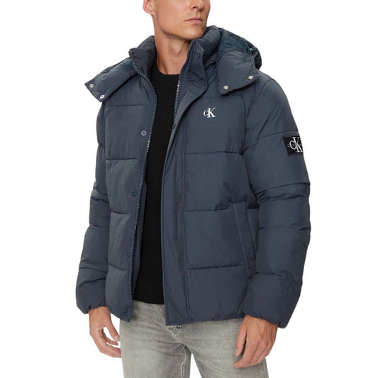 Calvin Klein Jeans – Blaue Polyamidjacken und -mäntel