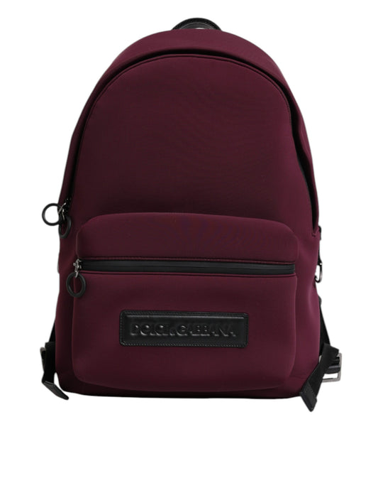 Dolce & Gabbana Bordeaux Montreale Tecnico Textil Herren Rucksack Tasche