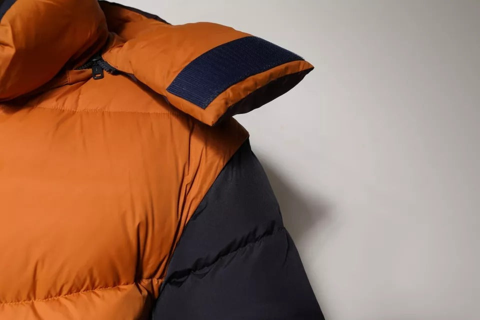 Dolce & Gabbana – Mehrfarbige Steppjacke mit Kapuze