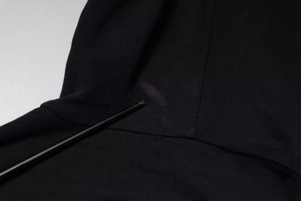 Dolce & Gabbana – Blaues Sweatshirt mit durchgehendem Reißverschluss und Logo