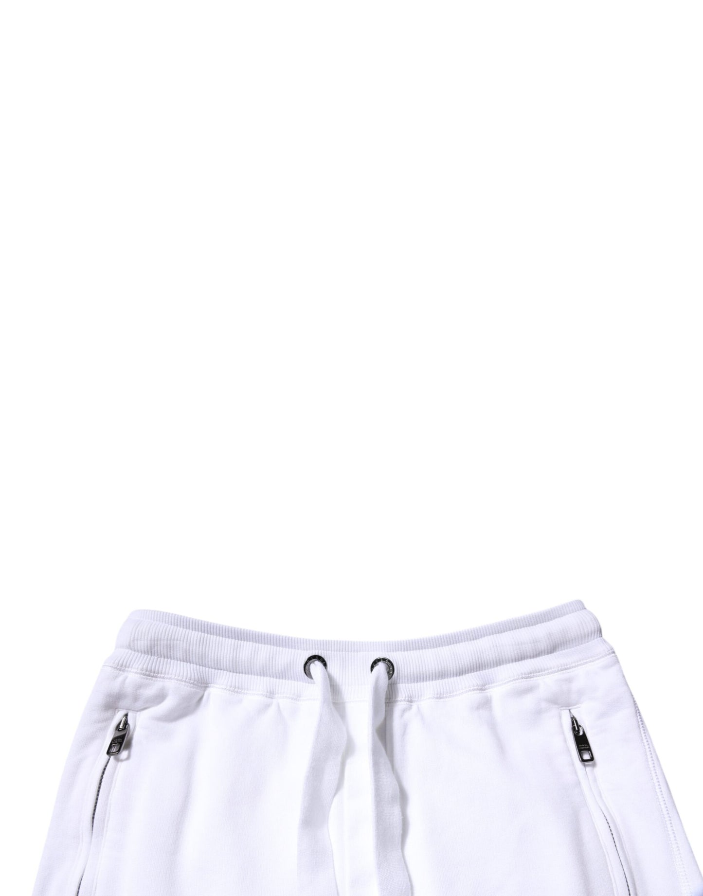 Dolce & Gabbana – Weiße Jogginghose aus Baumwolle mit Logo