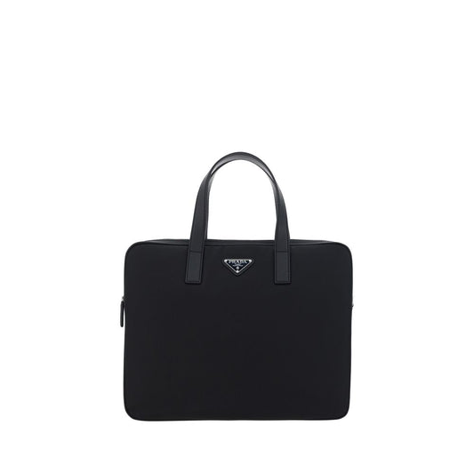 Prada Schwarze Schultertasche aus Polyamid