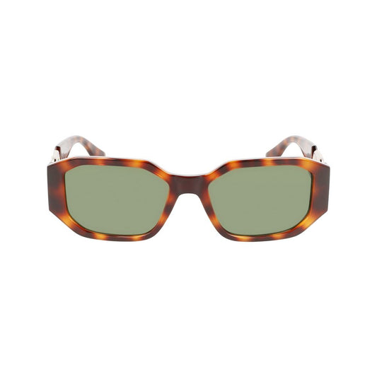 Karl Lagerfeld – Braune Sonnenbrille mit Spritzguss