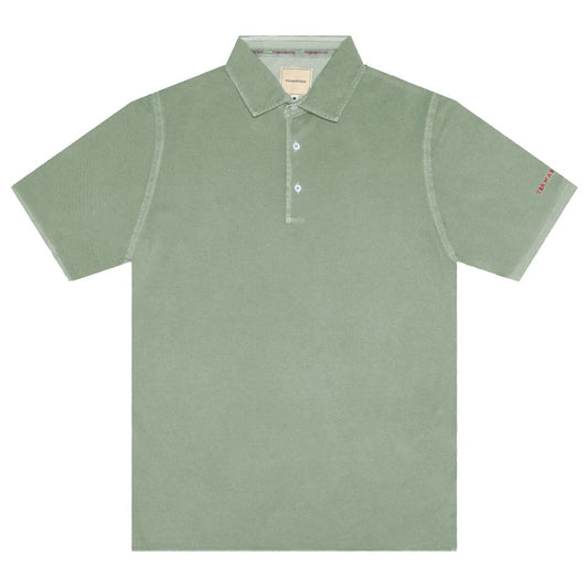 Tramarossa-Poloshirt aus grüner Baumwolle