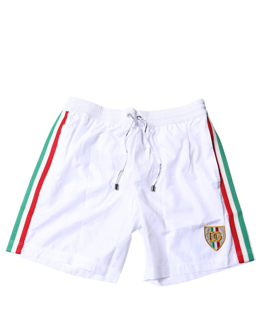 Dolce & Gabbana – Strandshorts mit weißen Streifen, 2-teilige Bademode