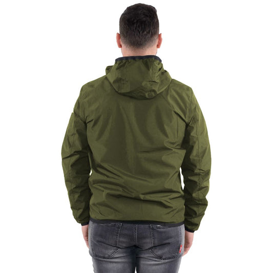 Refrigiwear Grüne Nylon-Wendejacke für Herren