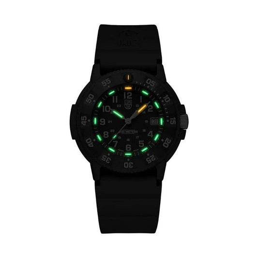 Luminox Schwarze Gummi-Sportuhr