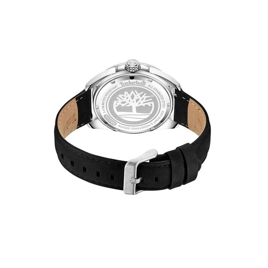 Timberland Schwarze Leder-Armbanduhr