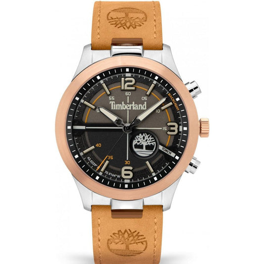 Timberland Braune Leder-Armbanduhr