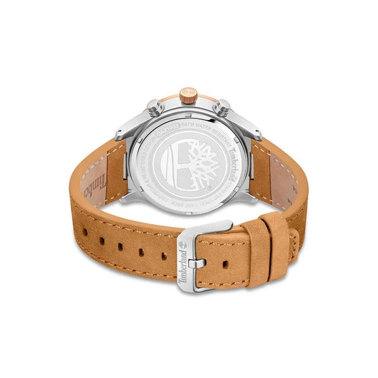 Timberland Braune Leder-Armbanduhr