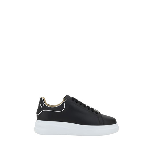 Philipp Plein Schwarze Gummi-Sneaker mit niedrigem Schaft