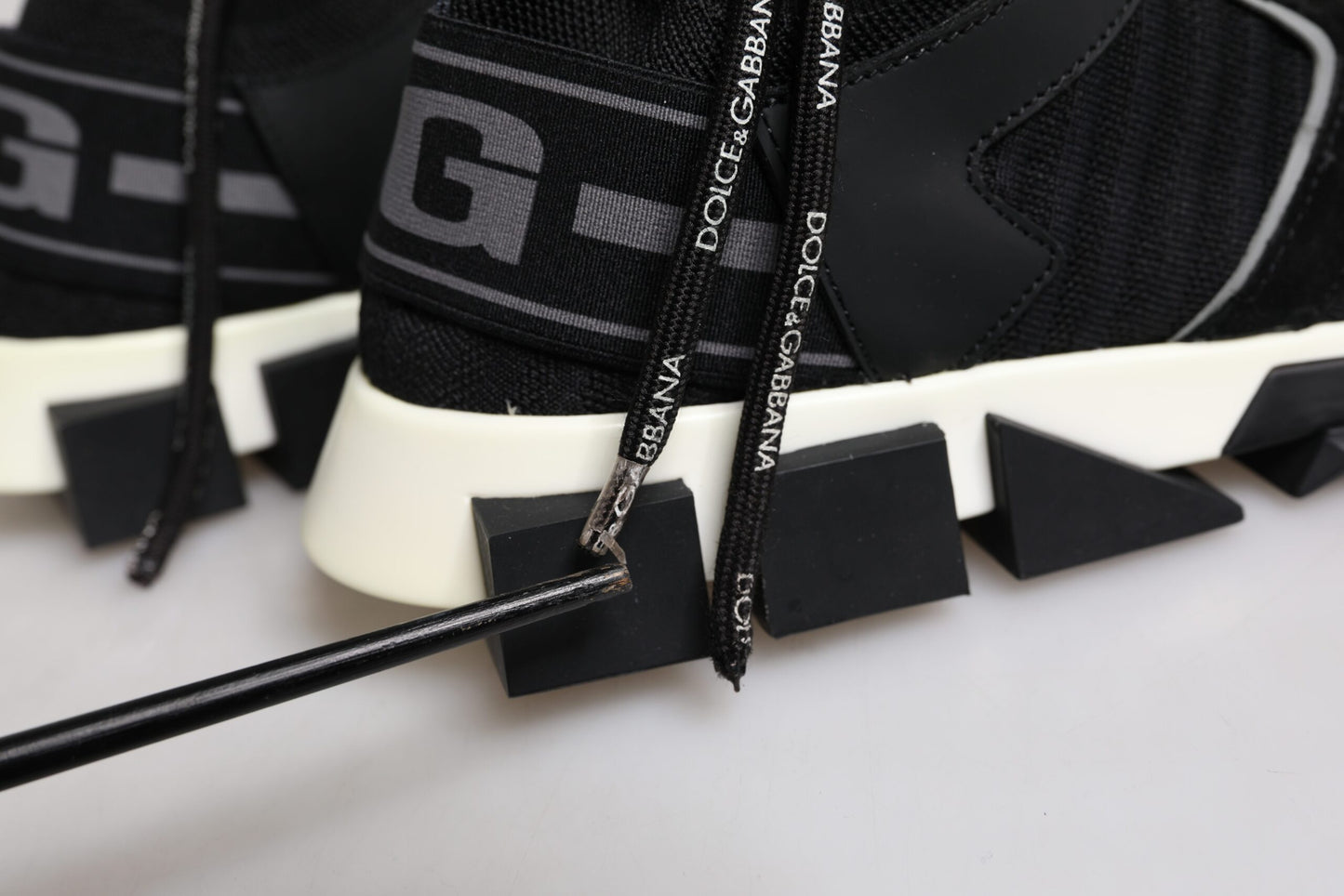 Dolce & Gabbana Sorrento Trekking-Sneakers aus schwarzem Mesh