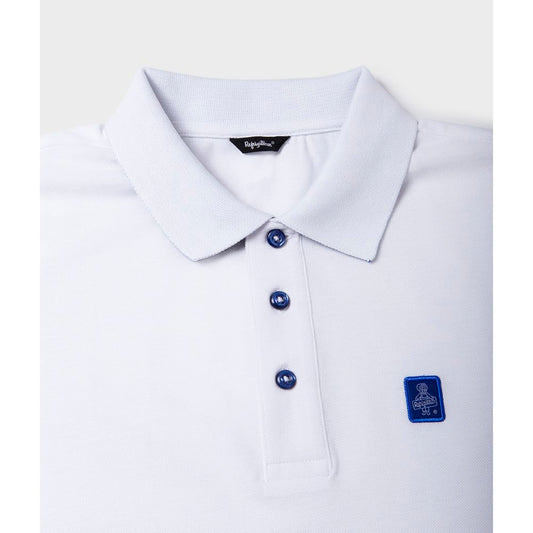 Weißes Poloshirt aus Baumwolle von Refrigiwear