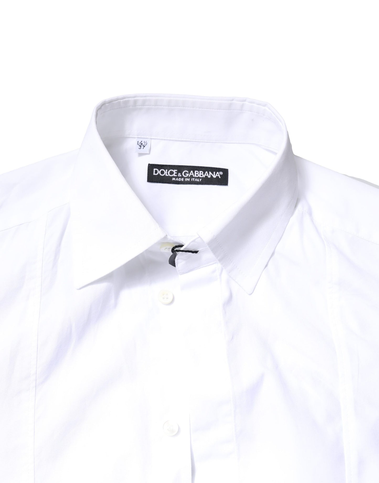 Dolce & Gabbana – Weißes, langärmliges Hemd aus Baumwolle für formelle Anlässe